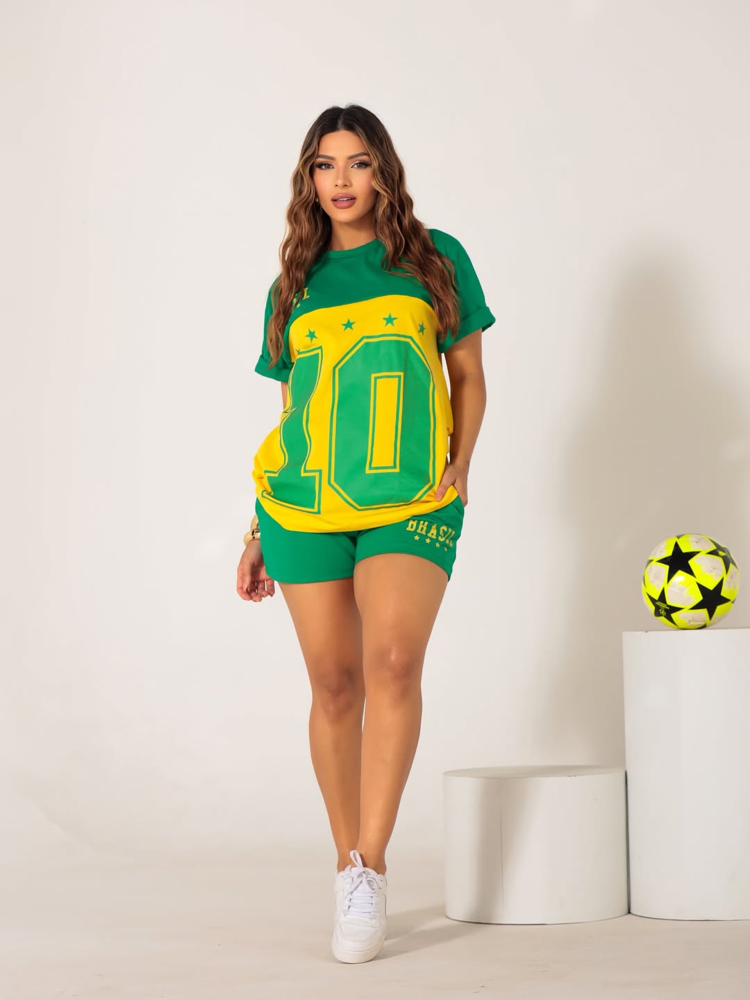Conjunto Brasil 10 Oversized - Que Bela Mulher